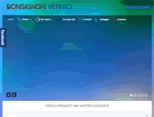 Tablet Screenshot of bonsignorivernici.it